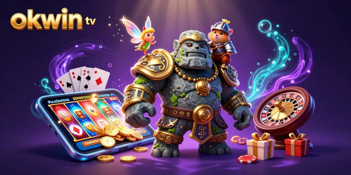 Join the excitement of okwin tv with a vivid scene of a magical casino adventure!