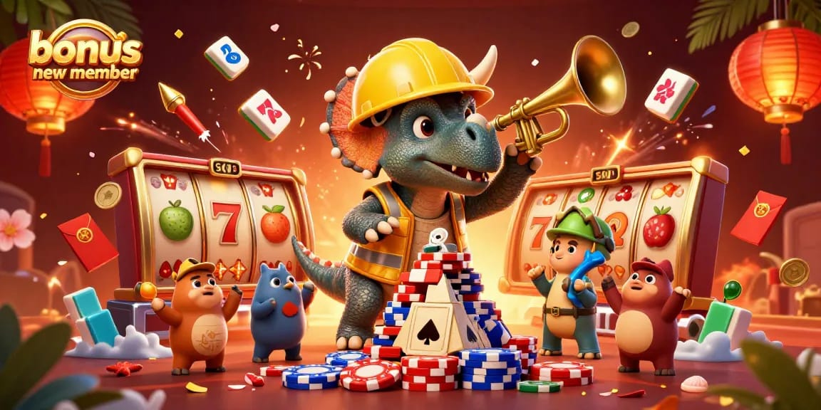 Join the action with bonus new member promotions in a captivating casino scene.