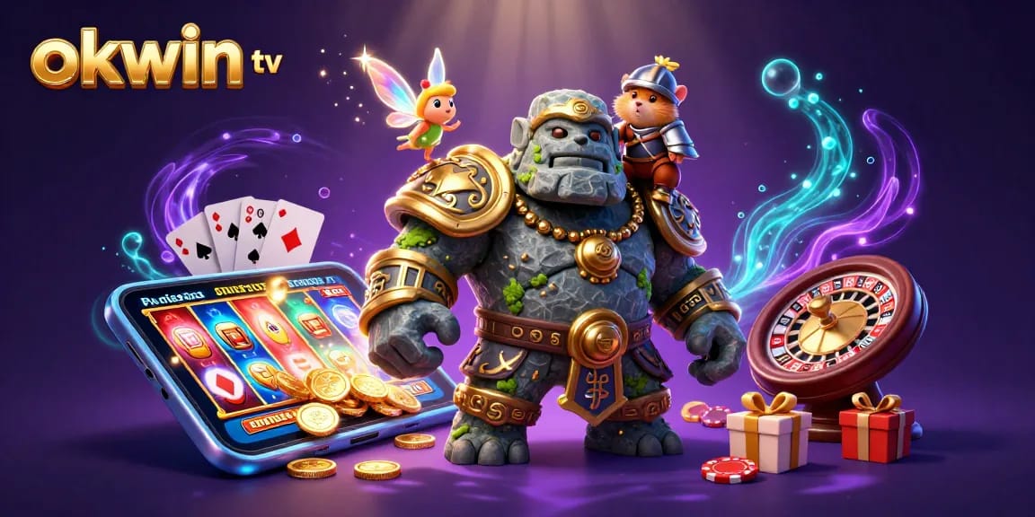 Join the excitement of okwin tv with a vivid scene of a magical casino adventure!