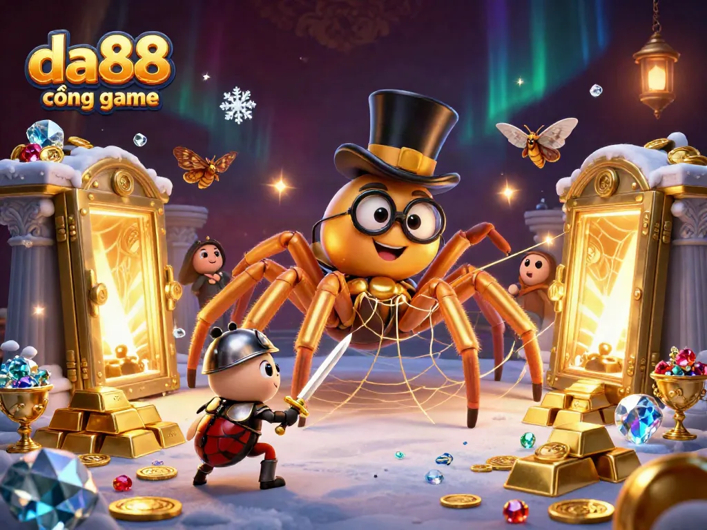 Engage in winning strategies at da88 cổng game with vibrant characters and dynamic casino elements.
