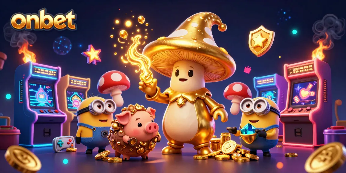 Experience excitement with onbet's vibrant casino scenes featuring magical characters and treasures.