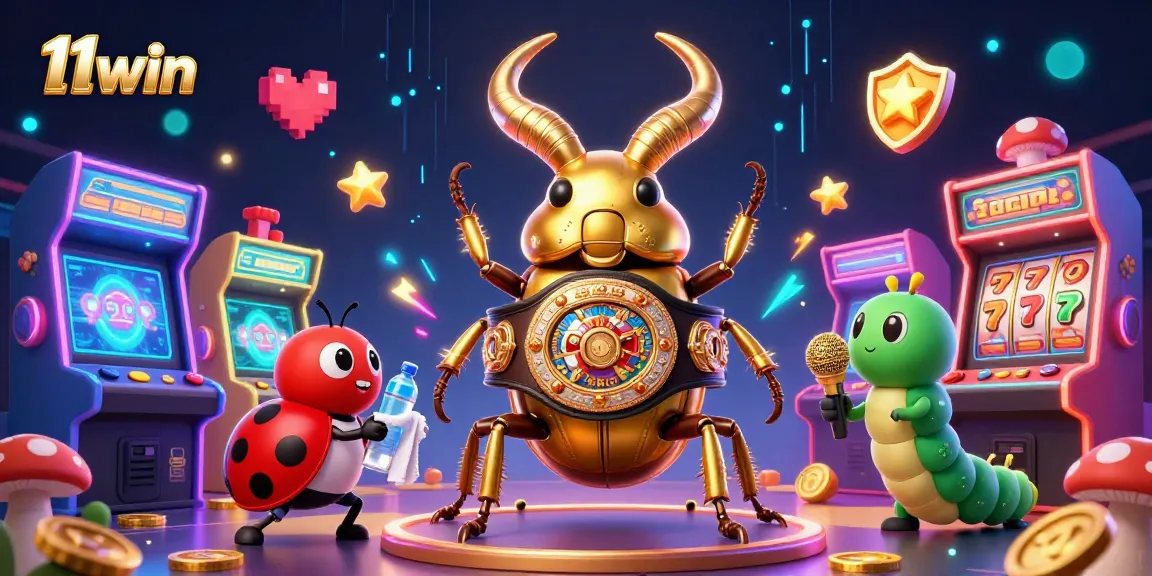 Engage in thrilling action with 11win's unique characters in a vibrant casino environment.