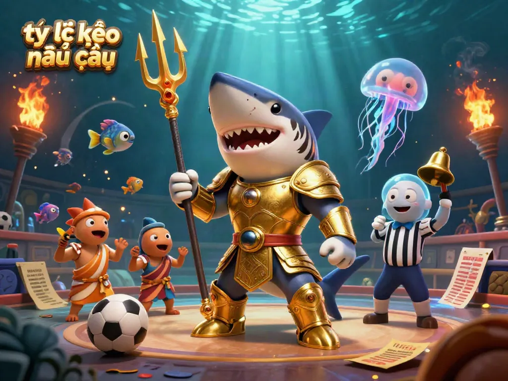 Place bets strategically with tỷ lệ kèo nhà cái in this dynamic scene featuring sports elements.