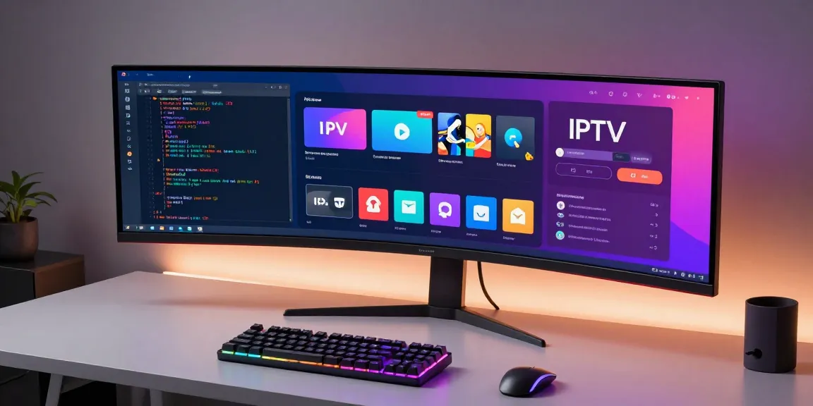 IPTV reseller dashboard showcasing advanced subscription management tools in a modern workspace.