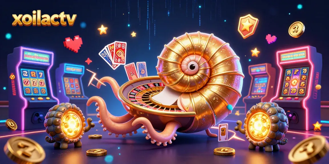 Join the excitement at xoilactv with a vibrant 3D scene of gaming and roulette.